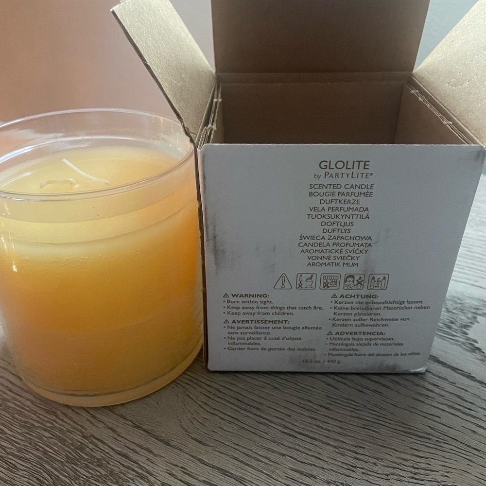 PartyLite Glolite Citrus Peel & Sage Jar Candle NIB
